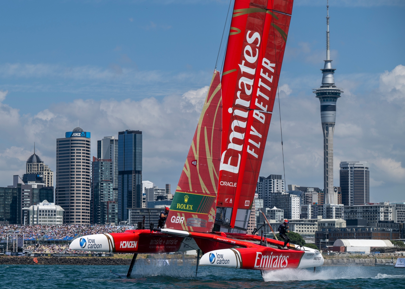 Emirates GBR second overall Day one of the New Zealand Sail Grand Prix