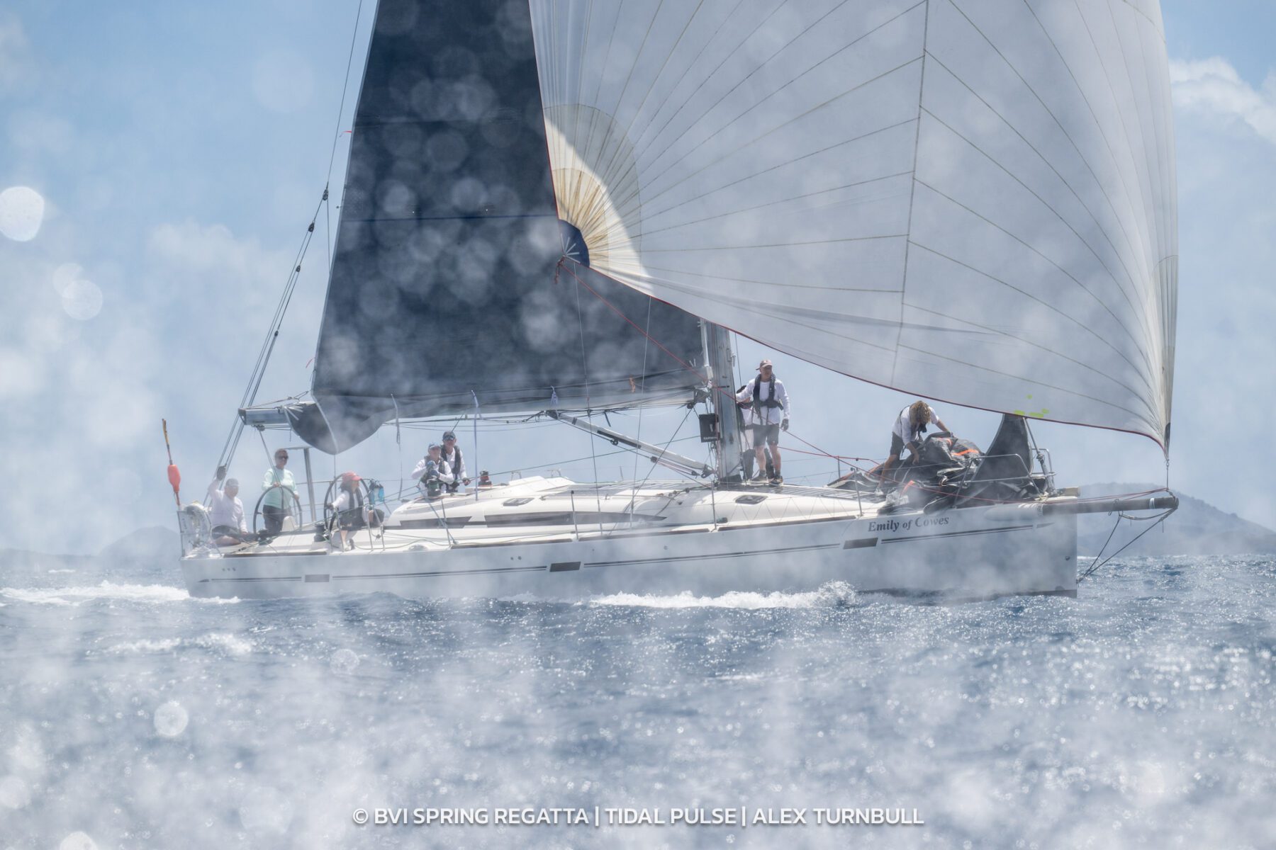 Mount Gay Rum Race Day, first day of BVI Spring Regatta, photos/video