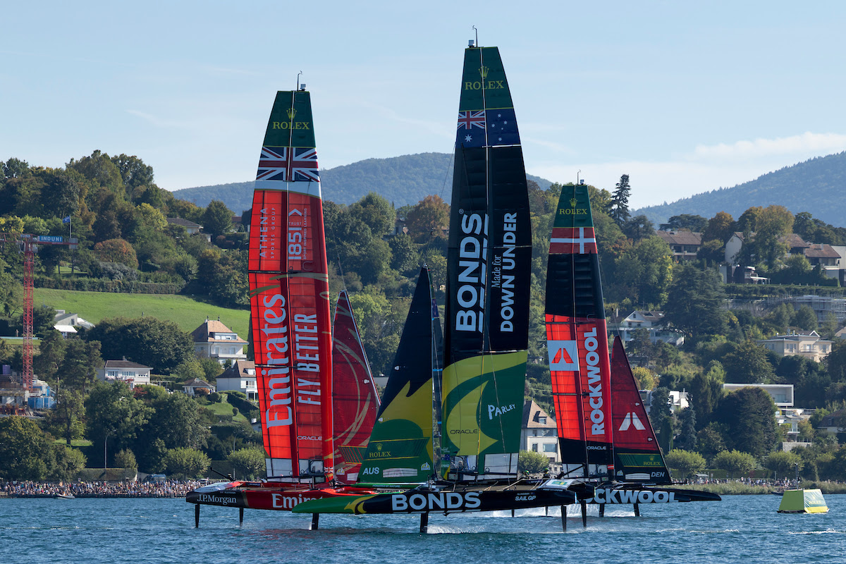 BONDS Flying Roos in pole position after SailGP Geneva opening day