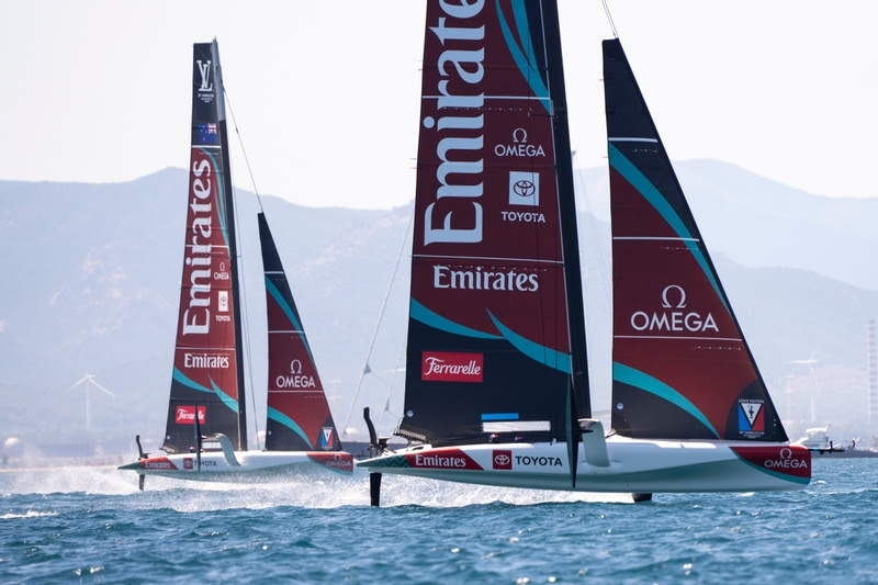 Emirates Team New Zealand runner up in America's Cup Preliminary Regatta Sardinia 