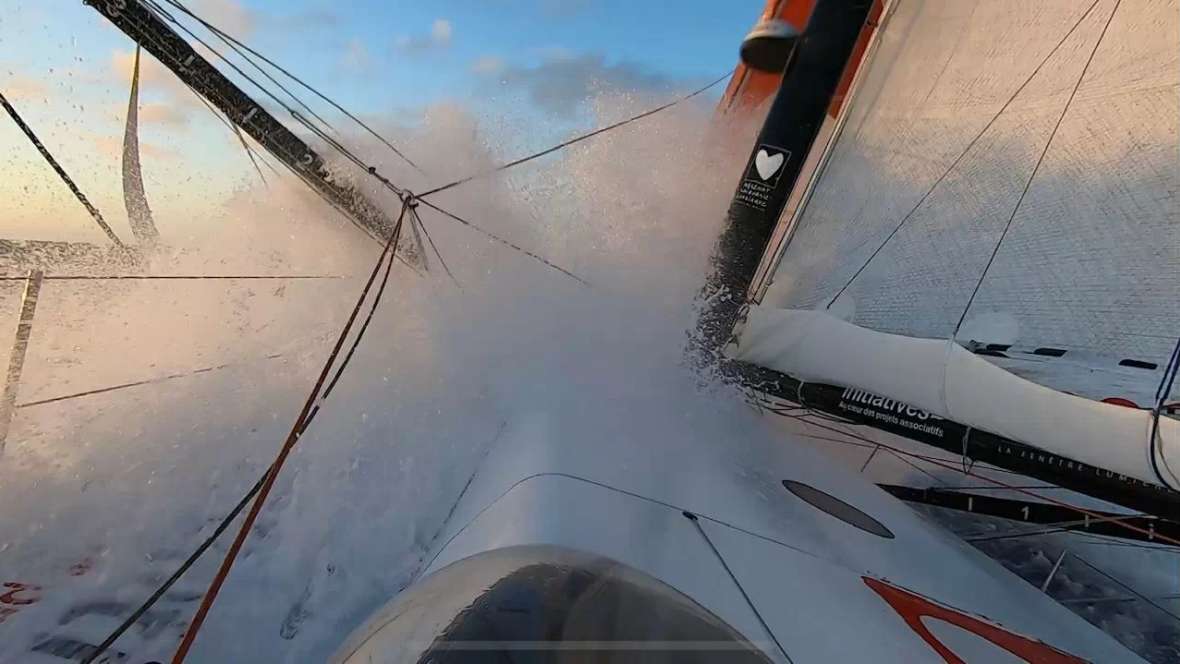 Crédit Mutuel take Class40 lead on Transat Jacques Vabre