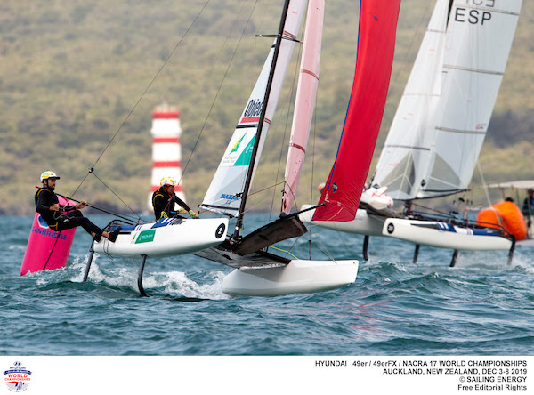 49er Worlds: Day 1 of the Gold Fleet finals sees the pressure mount