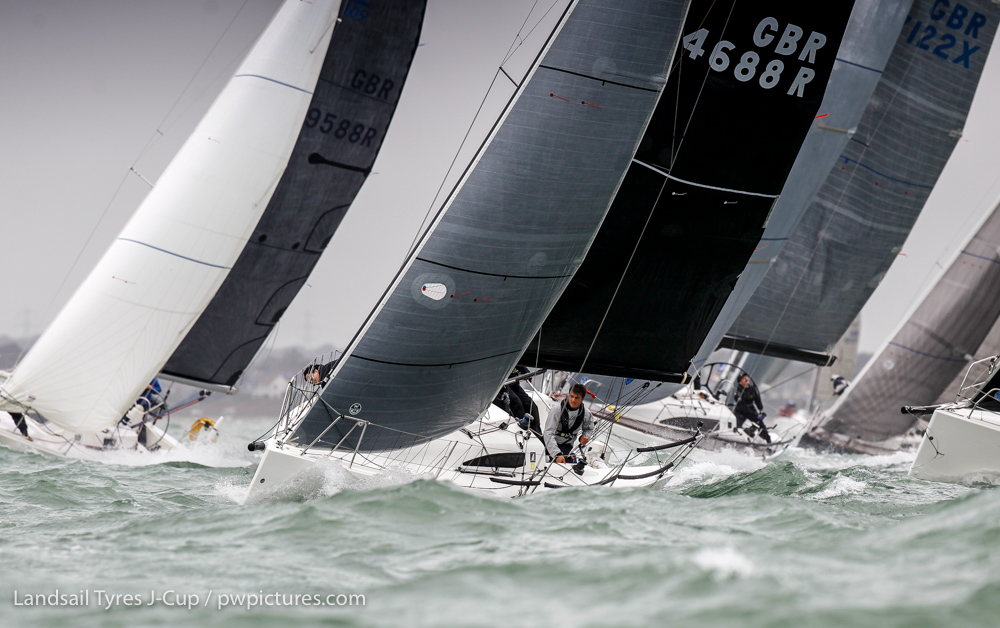 Thrilling start for the 50 J Boats competing the Landsail Tyres J-Cup