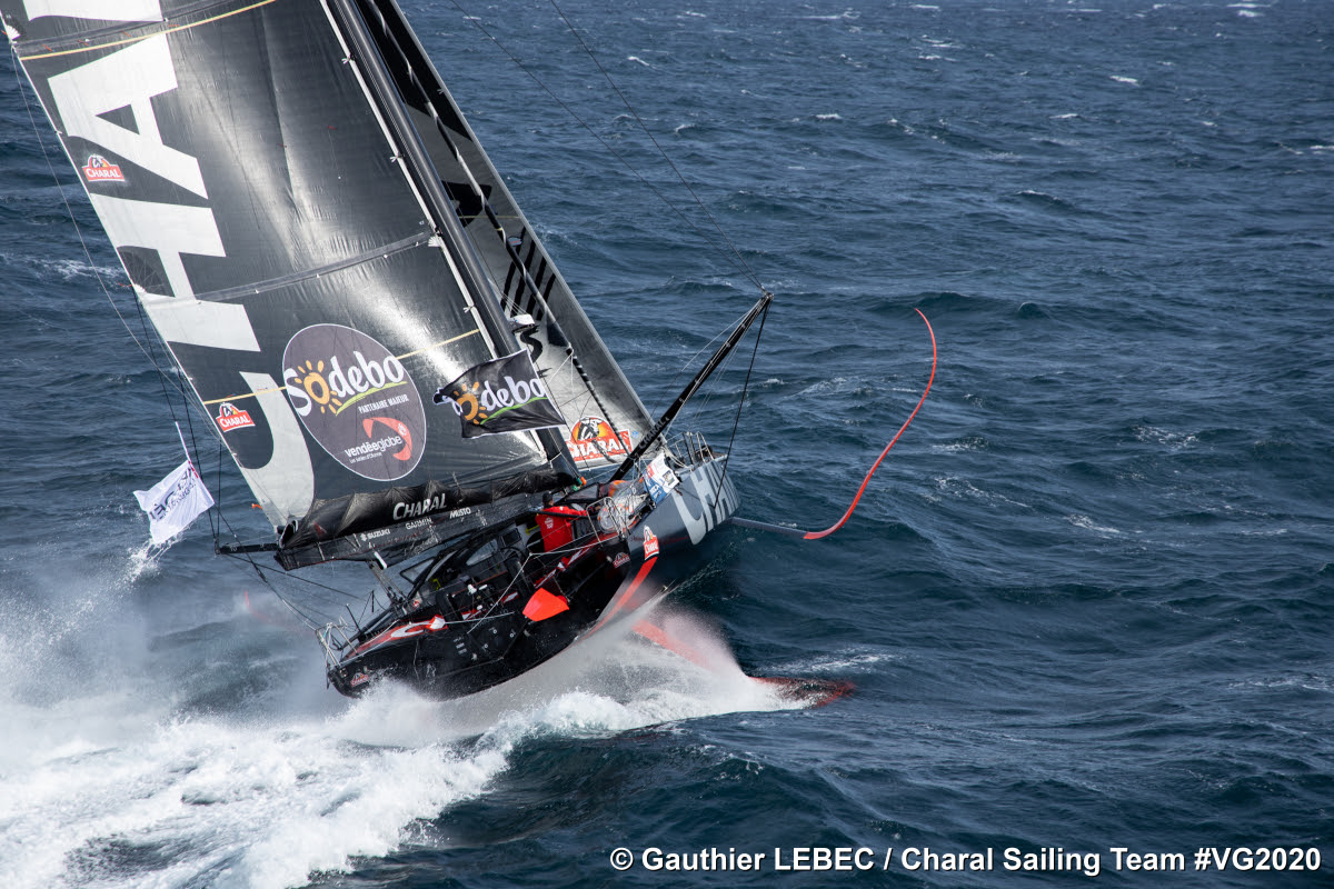 Vendée Globe: Jérémie Beyou,Charal heading back to Les Sables d'Olonne
