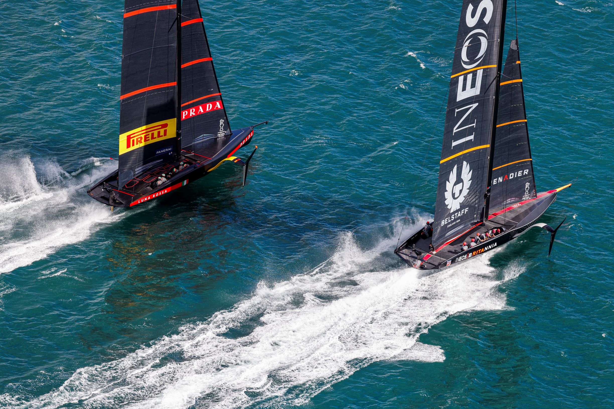 INEOS TEAM UK stays unbeaten after Prada Cup Round Robins