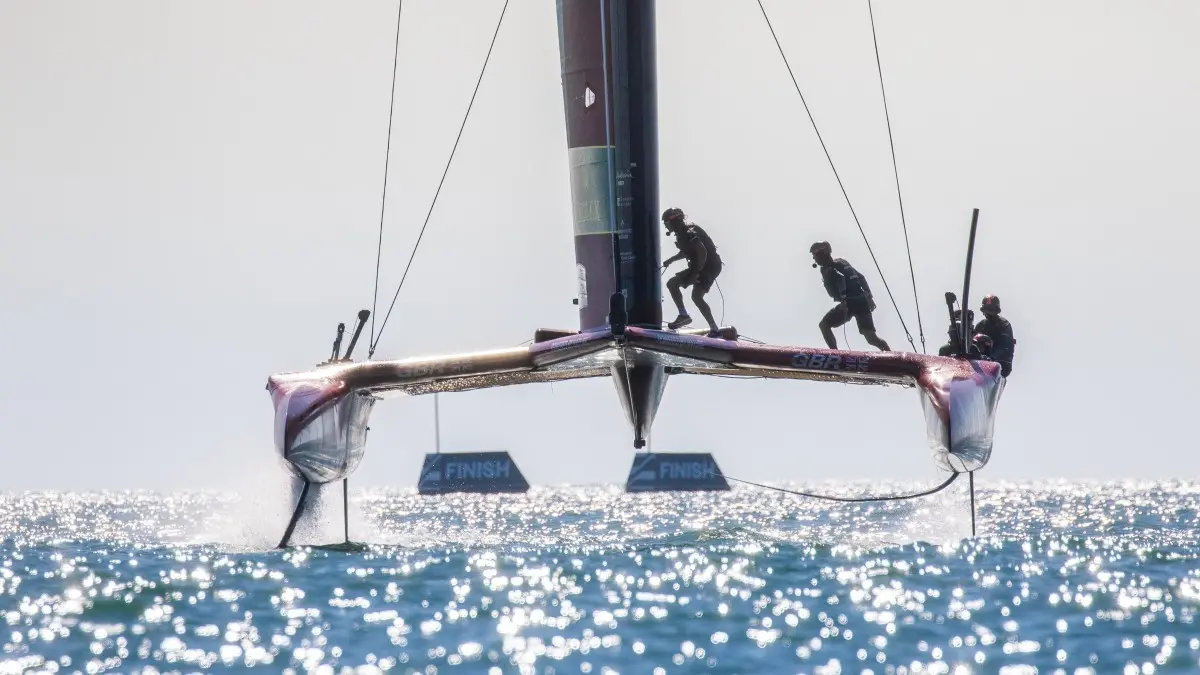 Photo finish, penalties & points for Great Britain SailGP at Spain Sail GP