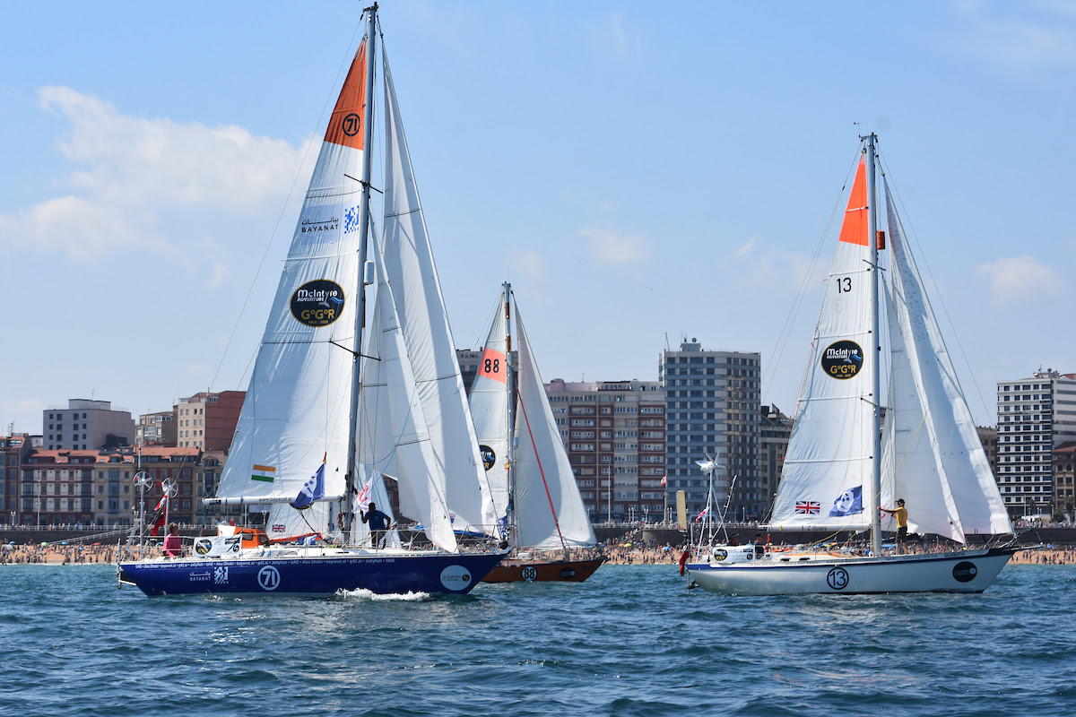 Golden Globe Race 2022 SITraN challenge fleet sets sail