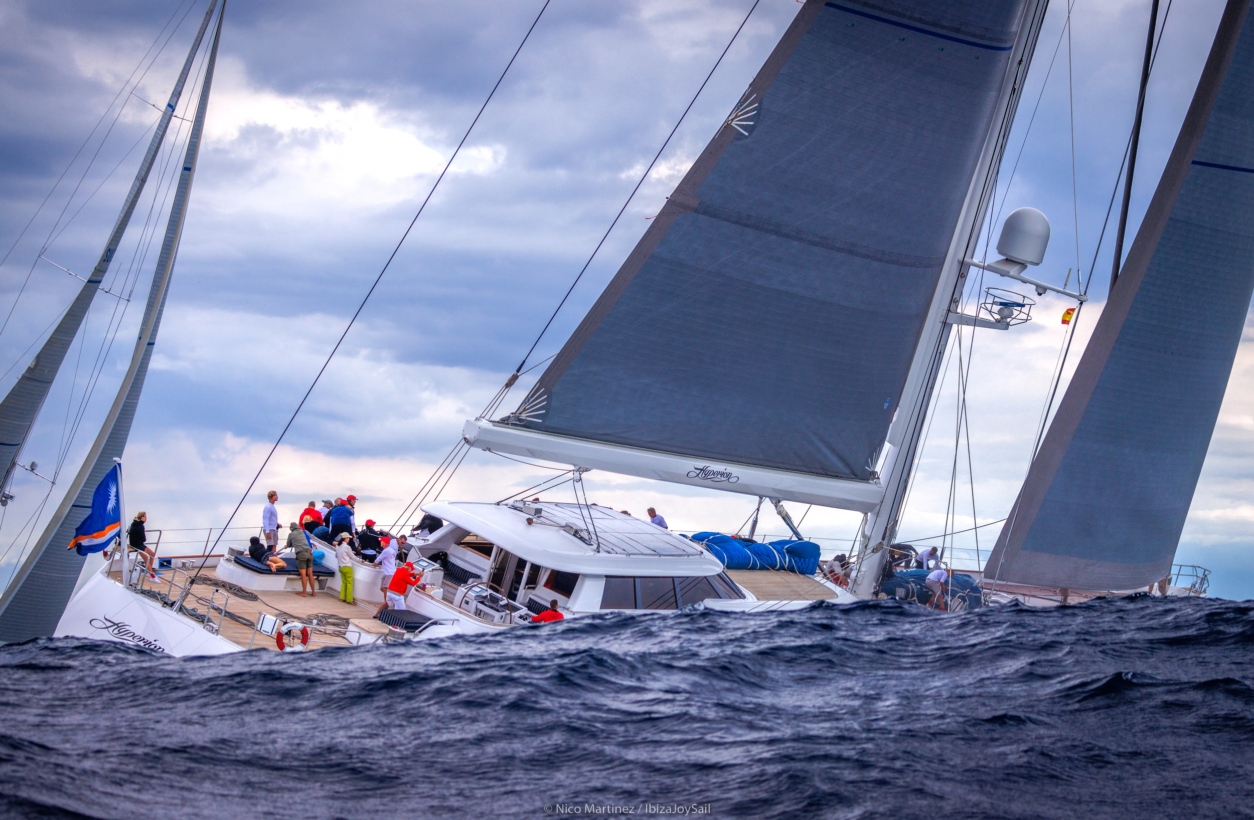 Big breeze adds spectacular finish to Ibiza JoySail