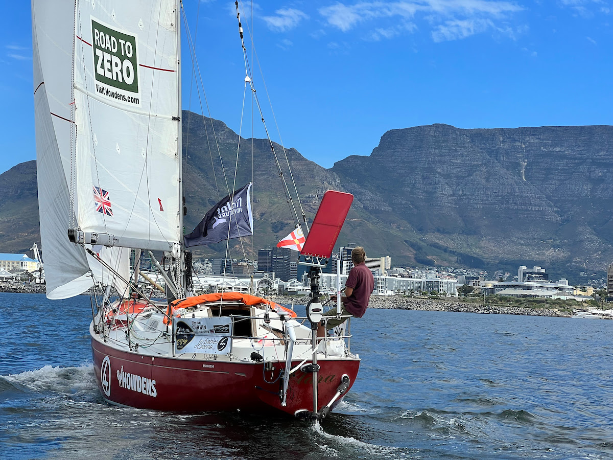 Golden Globe sailors are through the Cape Town gate and heading deep South