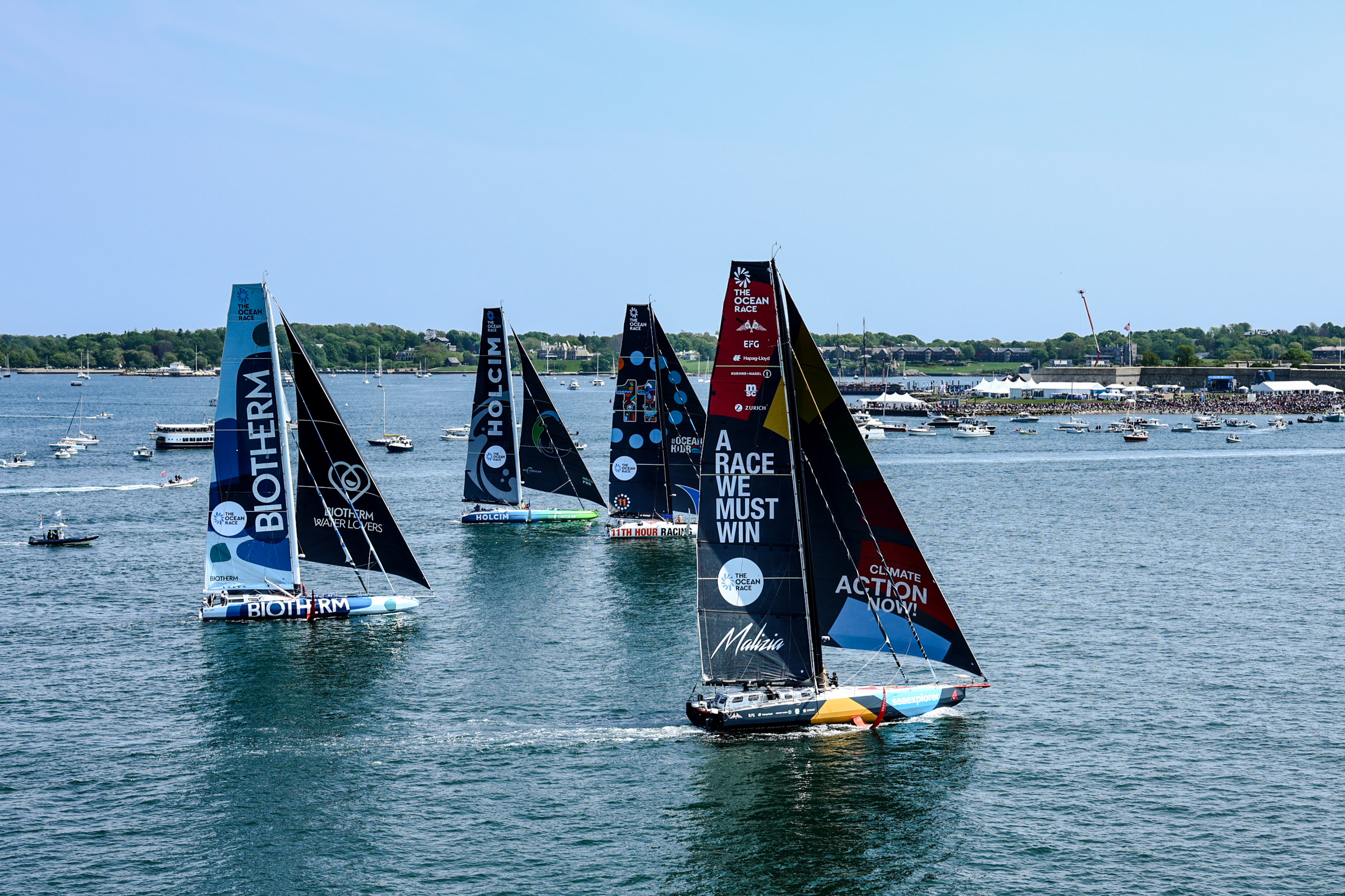 Malizia wins Newport In Port Race, leads Ocean Race fleet to the open Atlantic