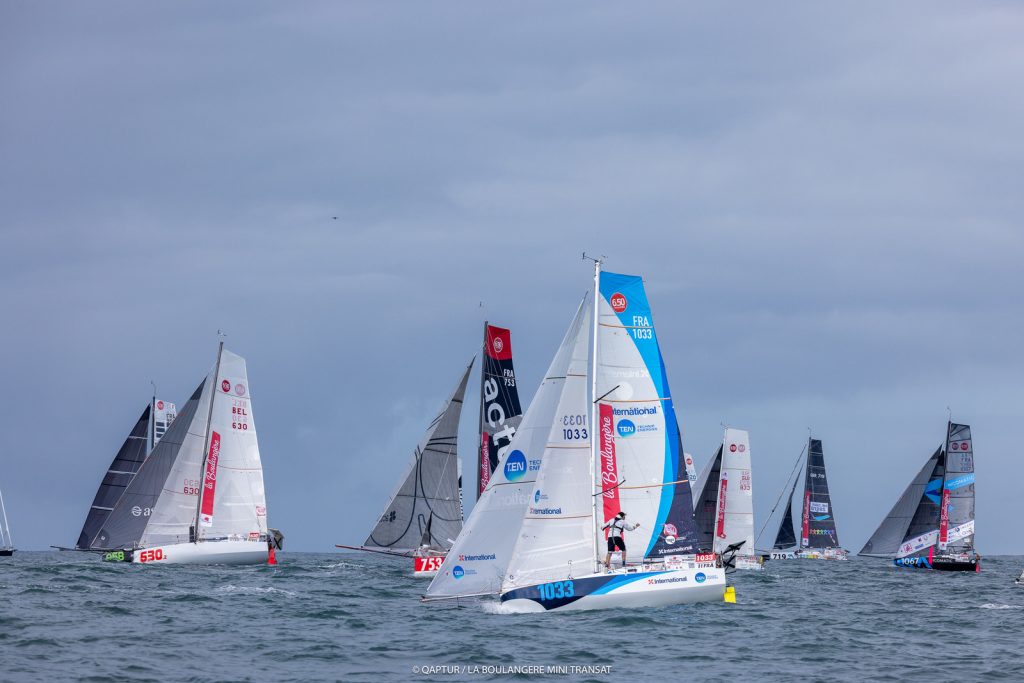 Full speed ahead for majority of the La Boulangère Mini Transat fleet
